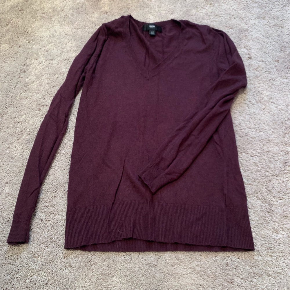 Maroon Mossimo v-neck sweater